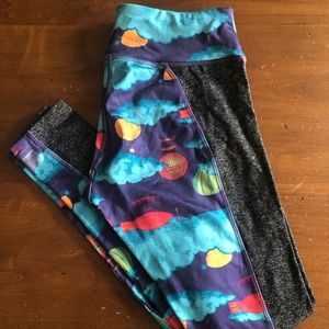 S LLR Jade workout pants- hot air balloons